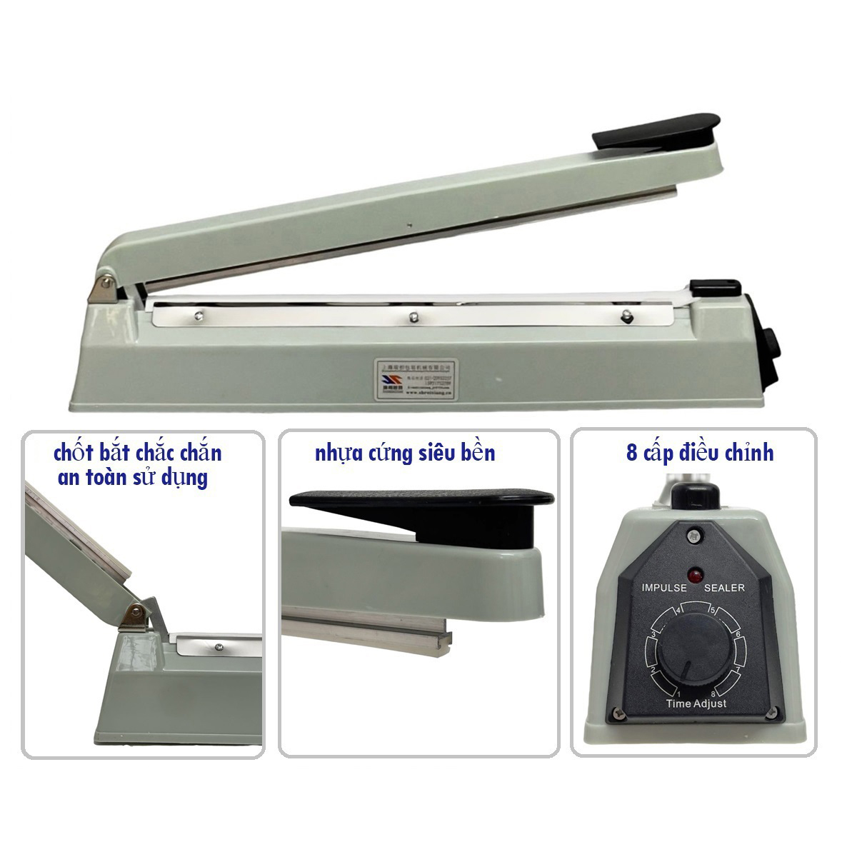 Máy ép miệng túi 400x3mm vỏ nhựa ABS