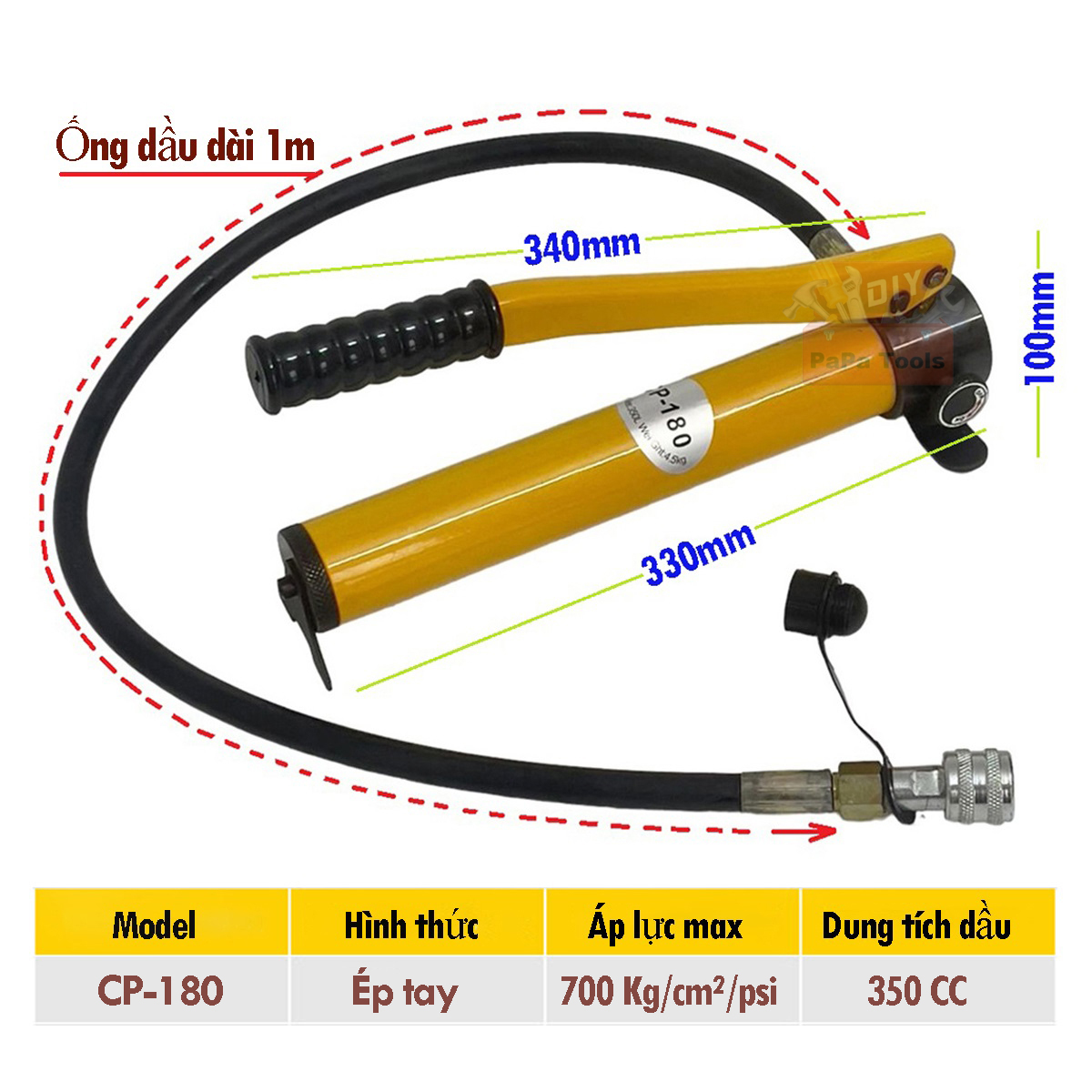 Bơm tay thủy lực CP-180