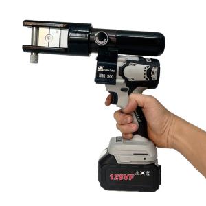 Kìm ép cos thủy lực dùng Pin sạc HMQ-300, Kìm ép cos Pin sử dụng cho đầu cáp 16-300mm² papatools