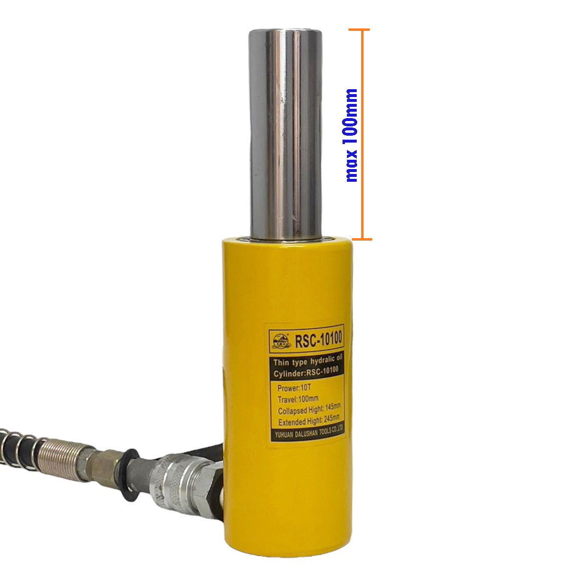 Kích thủy lực 1 chiều 10 tấn Dalushan RSC-10100 hành trình 100mm