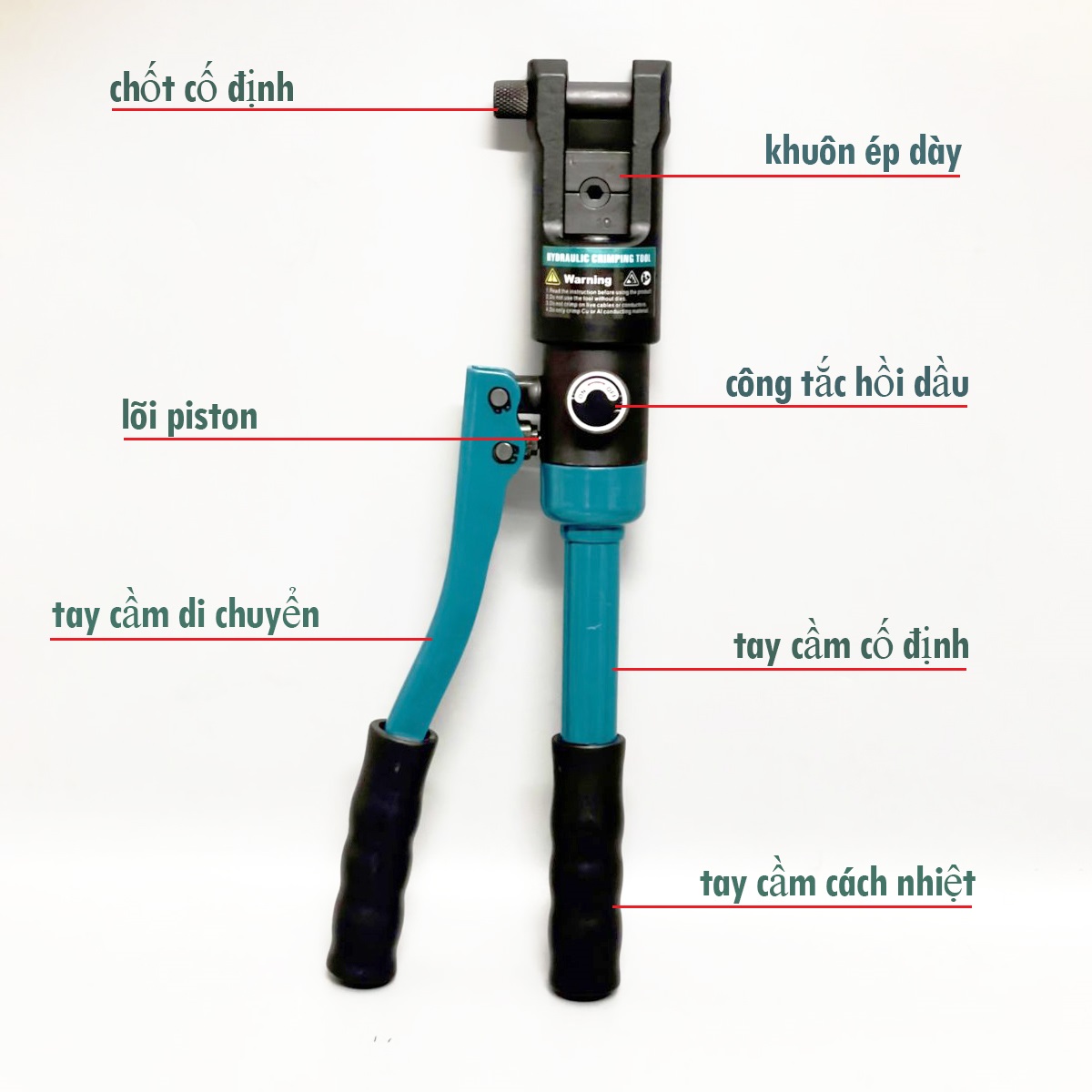Kìm ép cos thủy lực Qiati YQK-120