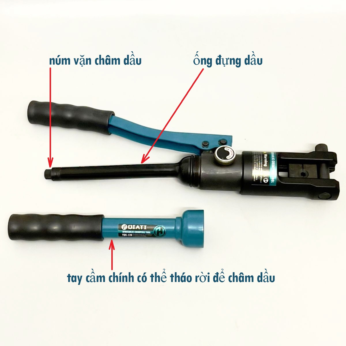 Kìm ép cos thủy lực Qiati YQK-120