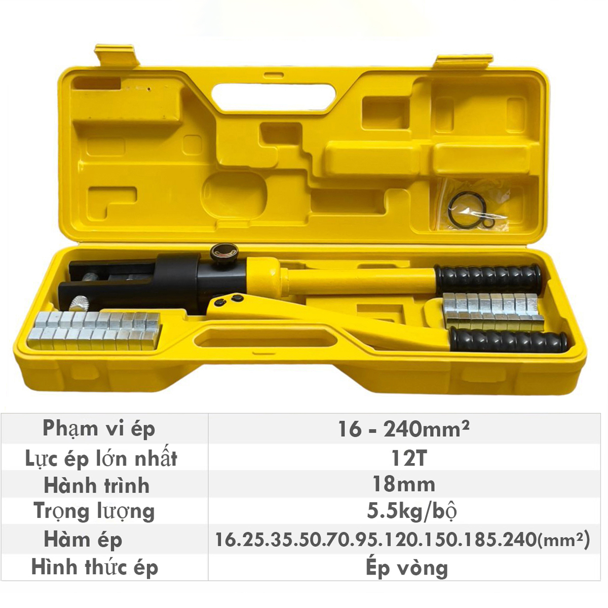 Kìm bấm cos thủy lực Dalushan TAD YQK-240