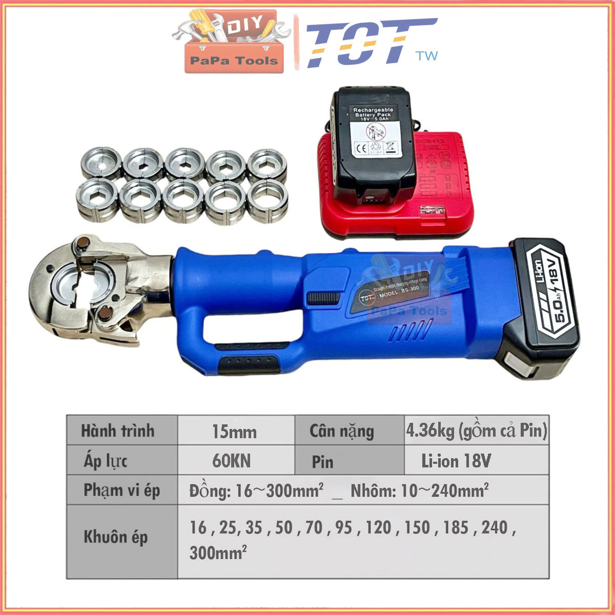 Máy ép cos pin BS-300
